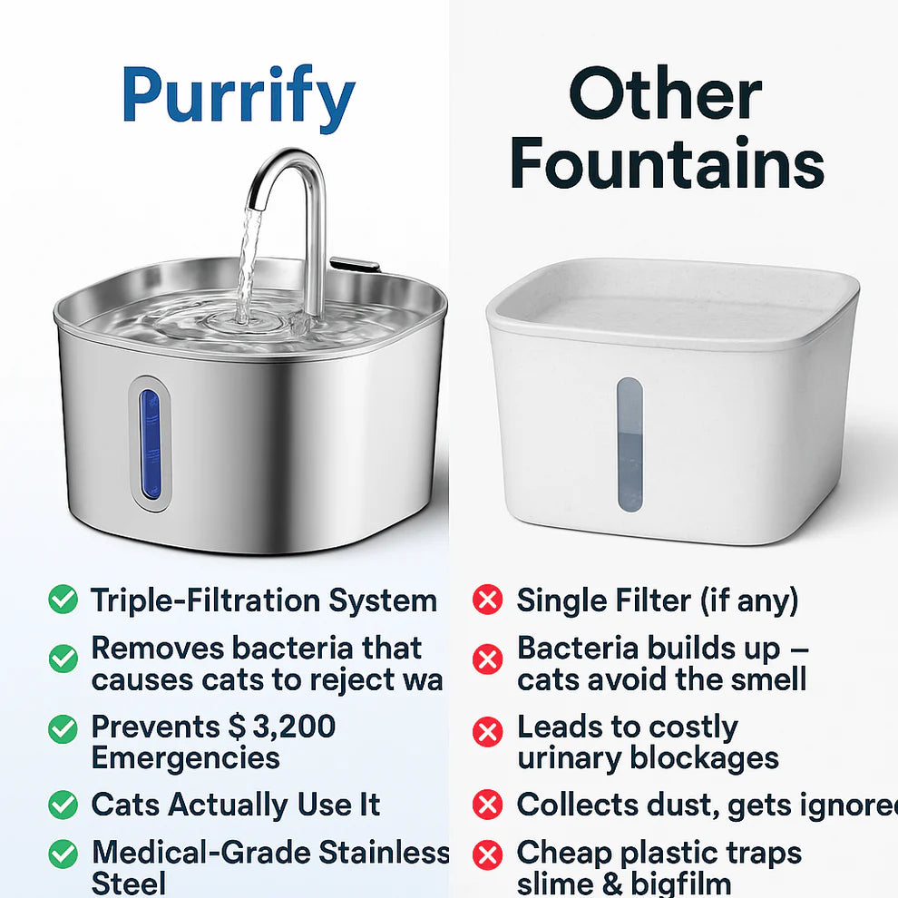 Protect your cat from dehydration and urinary emergencies with Purrify