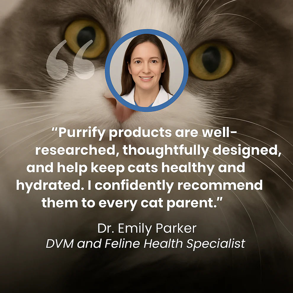 Protect your cat from dehydration and urinary emergencies with Purrify