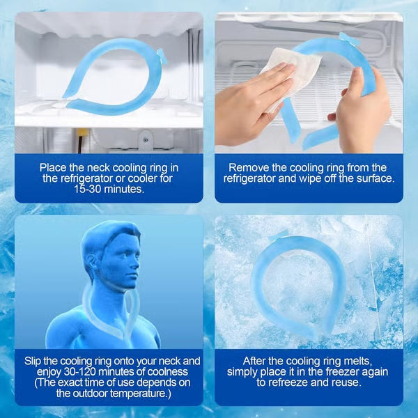 đ§Reusable Cooling Neck Ring â Long-Lasting Sweat-Free Reliefâď¸