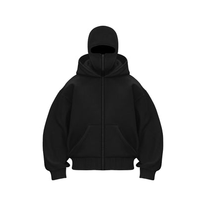 Balaclava Ninja Zipper Hoodie