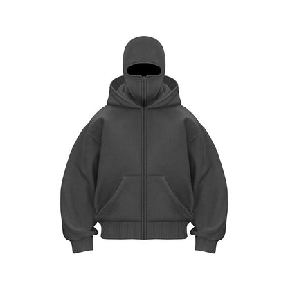 Balaclava Ninja Zipper Hoodie