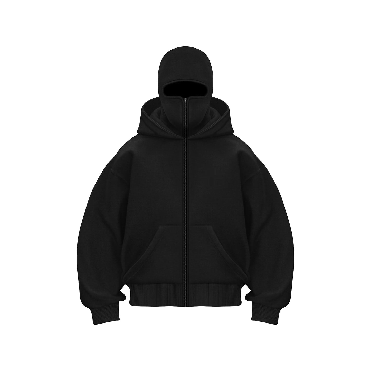 Balaclava Ninja Zipper Hoodie