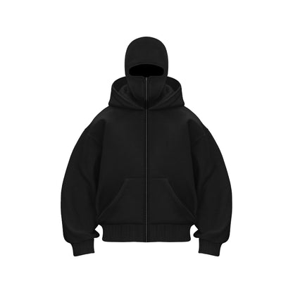 Balaclava Ninja Zipper Hoodie