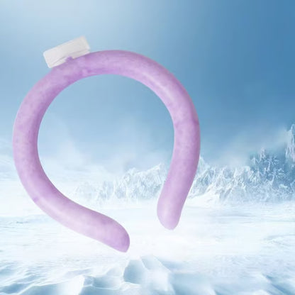 🧊Reusable Cooling Neck Ring – Long-Lasting Sweat-Free Relief❄️