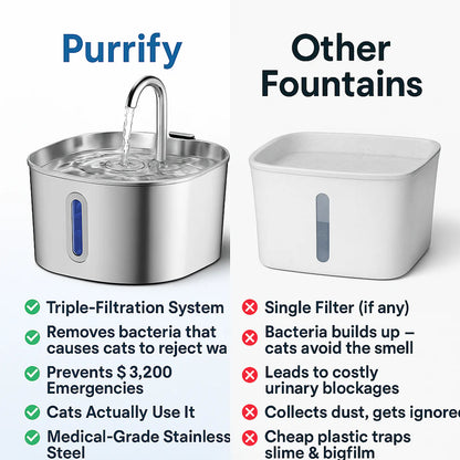 Protect your cat from dehydration and urinary emergencies with Purrify