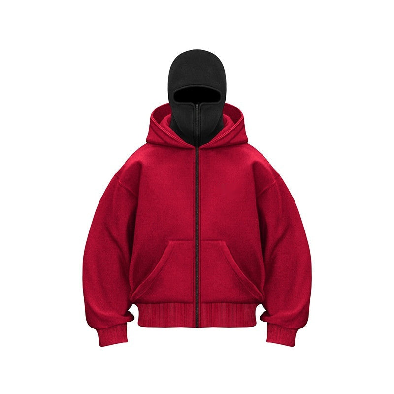 Balaclava Ninja Zipper Hoodie